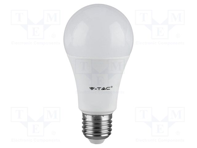 LED lamp; white cold; E27; 220÷240VAC; 1710lm; P: 17W; 200°; 6500K