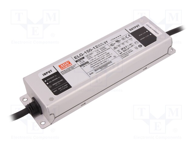 Power supply: switched-mode; LED; 120W; 12VDC; 10A; 100÷305VAC