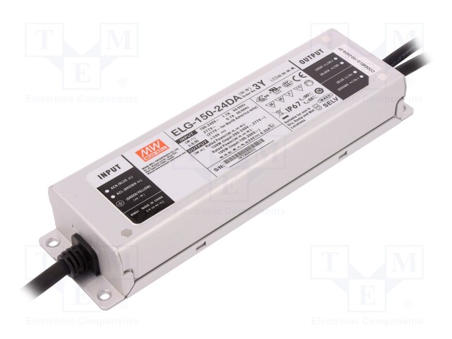 Power supply: switched-mode; Communication: DALI; LED; 150W; 24VDC