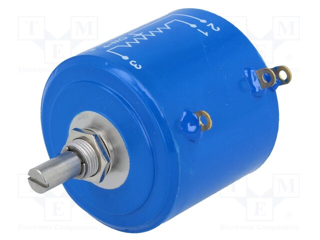Potentiometer: shaft; multiturn; 10kΩ; 5W; ±3%; 6.35mm; linear; IP40