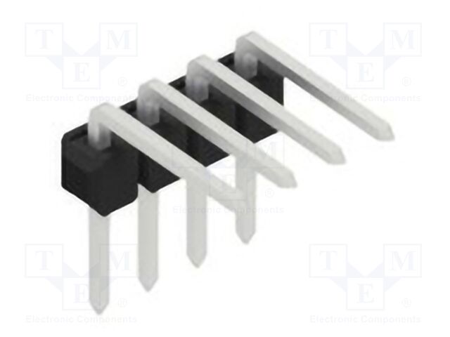 Connector: pin strips; pin header; male; PIN: 4; 2.54mm; THT; 1x4