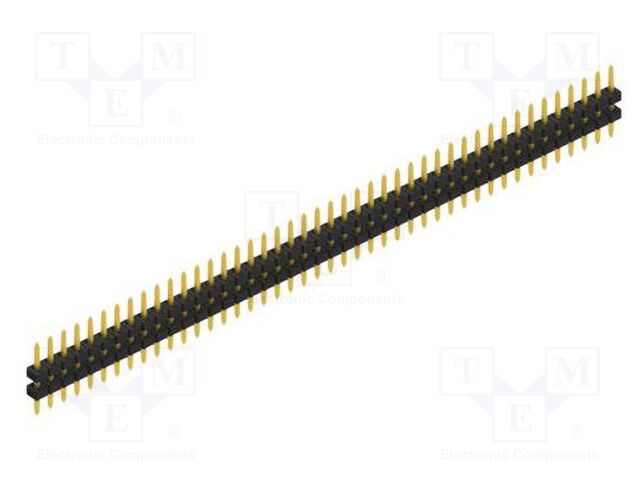 Connector: pin strips; pin header; male; PIN: 44; 2mm; THT; 1x44