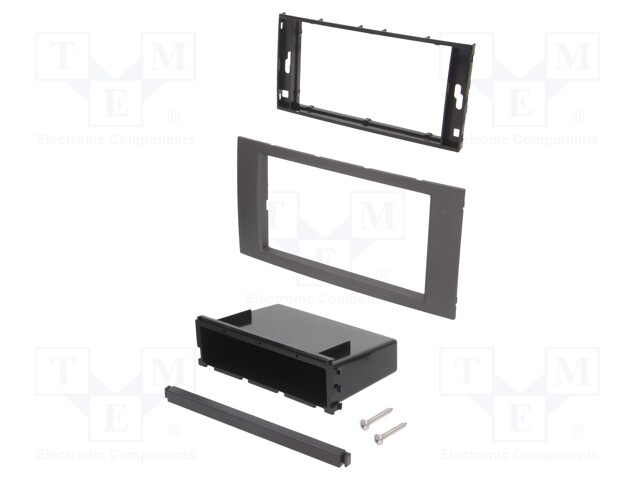 Radio mounting frame; Ford; 2 DIN; anthracite