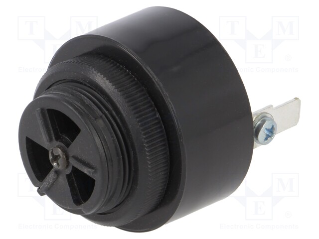 Signaller: sound; black; Usup: 24VDC; Sound level: 90dB; IP54