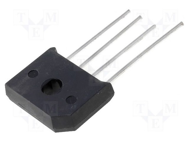 Single-phase bridge rectifier; Urmax: 50V; If: 10A; Ifsm: 250A; KBU