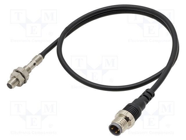 Sensor: inductive; OUT: PNP / NC; 0÷1.2mm; 10÷30VDC; M5; IP67; PIN: 3