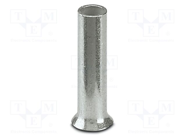 Tip: bootlace ferrule; non-insulated; copper; 0.5mm2; tinned; 6mm