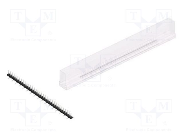 Connector: pin strips; pin header; male; PIN: 35; 2mm; SMT; 1x35