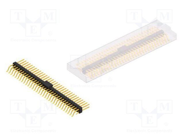 Connector: pin strips; pin header; male; PIN: 64; 2.54mm; SMT; 2x32