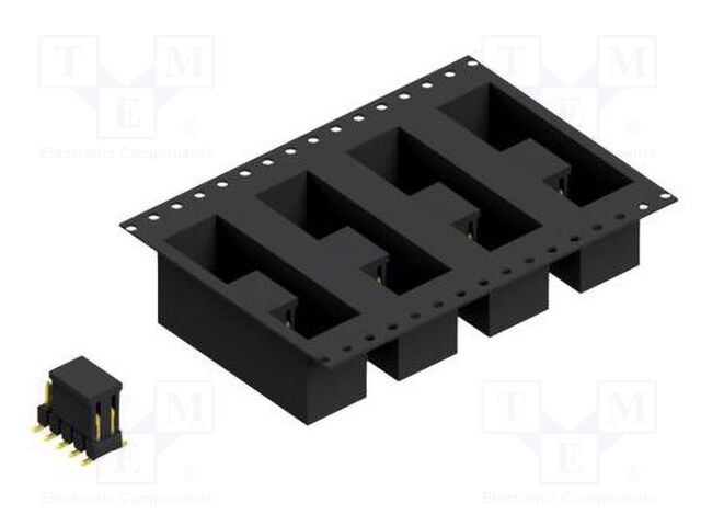 Connector: pin strips; pin header; male; PIN: 10; 2.54mm; SMT; 2x5
