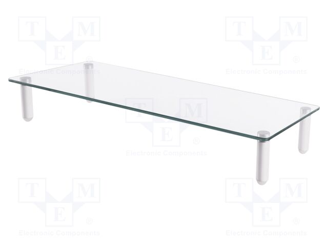 Monitor stand; 20kg; metal,plastic,glass; 560x210x80mm