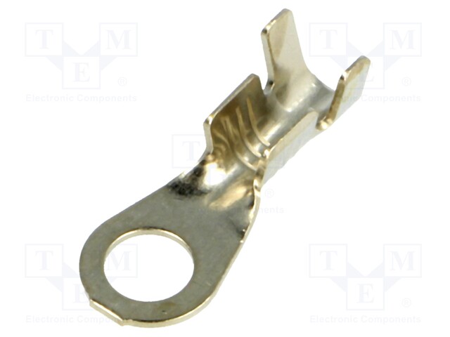 Ring terminal; M4; 1÷2.5mm2; crimped; for cable; non-insulated