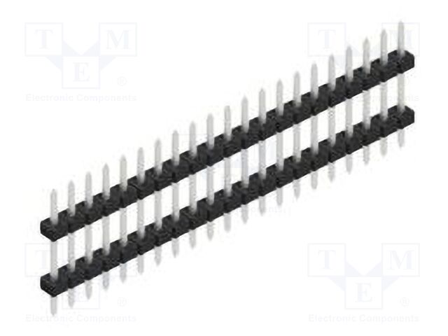 Connector: pin strips; pin header; male; PIN: 21; 2mm; THT; 1x21