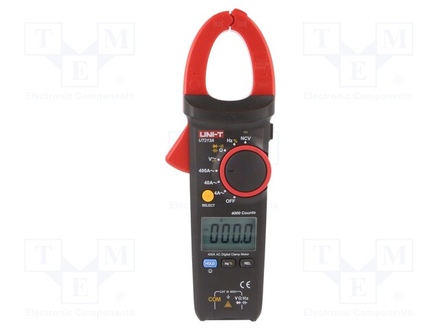 AC digital clamp meter; Øcable: 30mm; LCD (4000),with a backlit