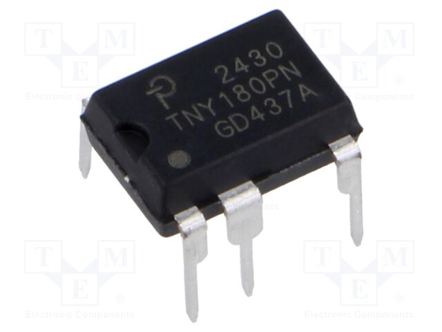 IC: PMIC; AC/DC switcher,SMPS controller; Uin: 85÷265V; DIP-8C