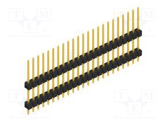 Connector: pin strips; pin header; male; PIN: 23; 2.54mm; THT; 1x23