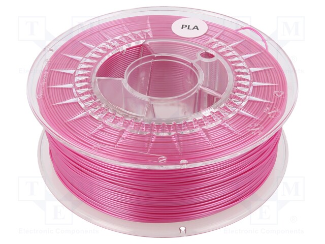 Filament: PLA; 1.75mm; pink (pearl); 200÷235°C; 1kg; ±0,05mm