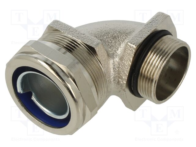Cable gland; Gland: M32; brass; Plating: nickel; Pitch: 1.5