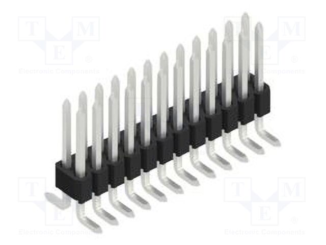 Connector: pin strips; pin header; male; PIN: 24; 1.27mm; SMT; 2x12