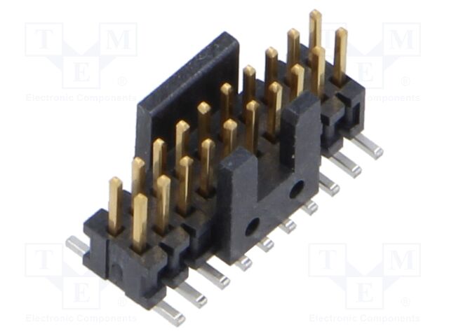 Connector: pin strips; male; PIN: 20; 1.27mm; gold-plated; SMT
