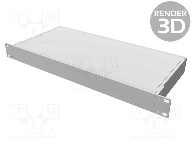 Enclosure: 19" standard; 1U; Enclos.mat: aluminium; Y: 203mm