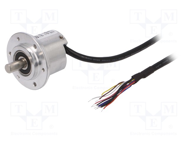 Encoder: incremental; Usup: 7÷30VDC; 1000imp/revol; shaft 8mm