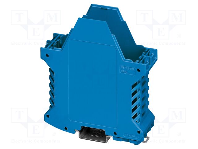 Enclosure base; with terminals; blue; UL94V-0; ME 35; X: 107.3mm