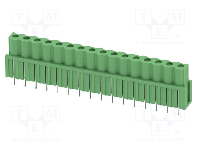 PCB headers, nominal cross section: 2.5 mm?, color: green, n
