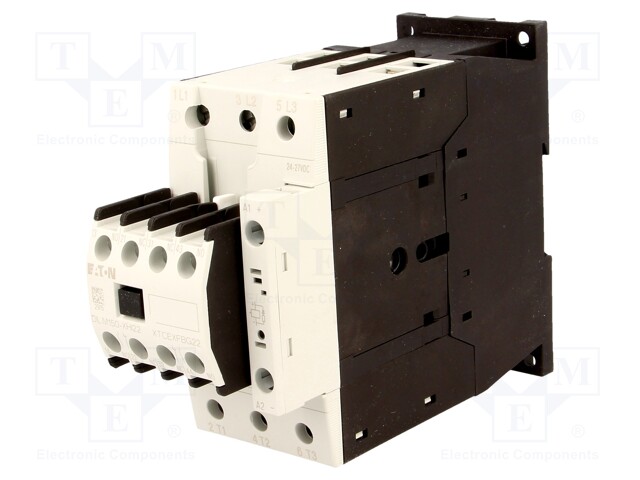 Contactor: 3-pole; NO x3; Auxiliary contacts: NC x2,NO x2; 24VDC