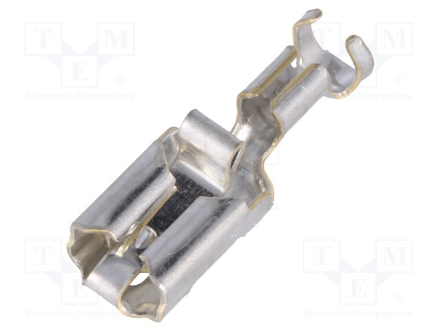 Terminal: flat; 6.3mm; 0.8mm; female; 2.5÷4mm2; crimped; for cable