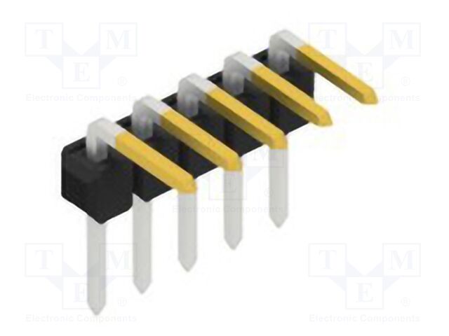 Connector: pin strips; pin header; male; PIN: 5; 2.54mm; THT; 1x5