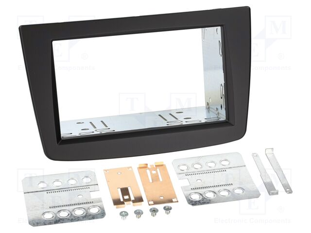 Radio frame; Alfa Romeo; 2 DIN; black