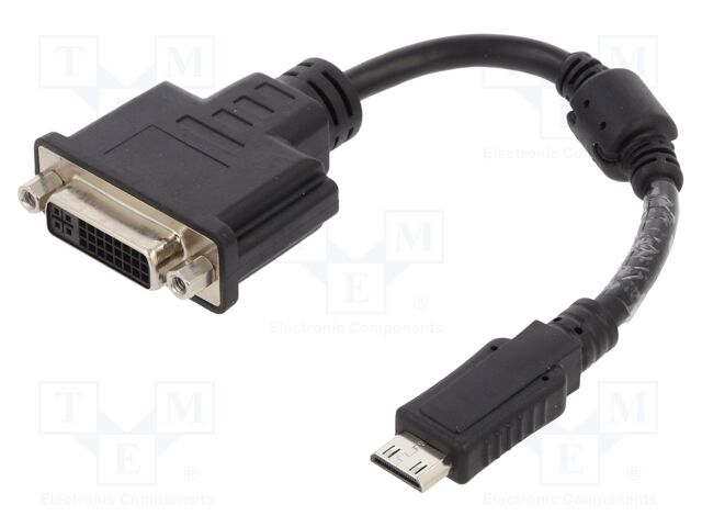 Converter; DVI-I (24+5) socket,mini HDMI plug; dual link; 0.2m
