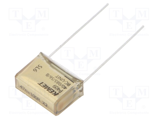 Capacitor: paper; X2; 47nF; 275VAC; 15.2mm; ±20%; THT; Series: P409