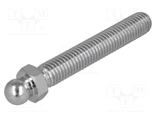 Pin; M10; Plunger mat: steel; Ø: 10mm; Plating: zinc; Spanner: 13mm