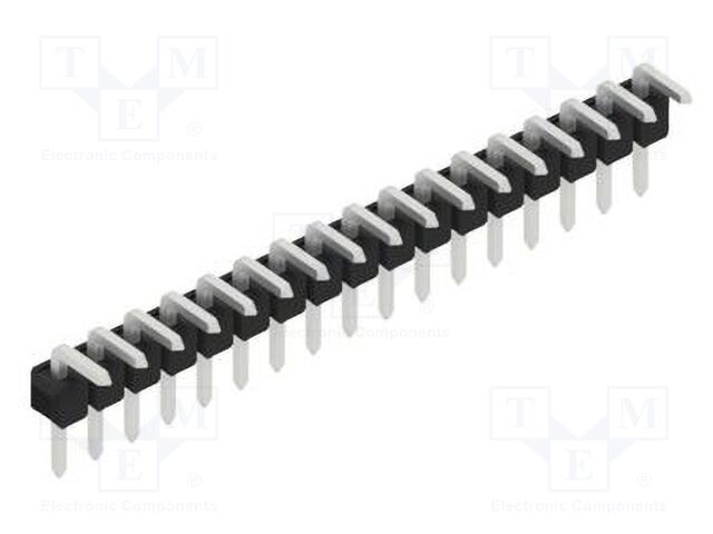 Connector: pin strips; pin header; male; PIN: 17; 2.54mm; THT; 1x17