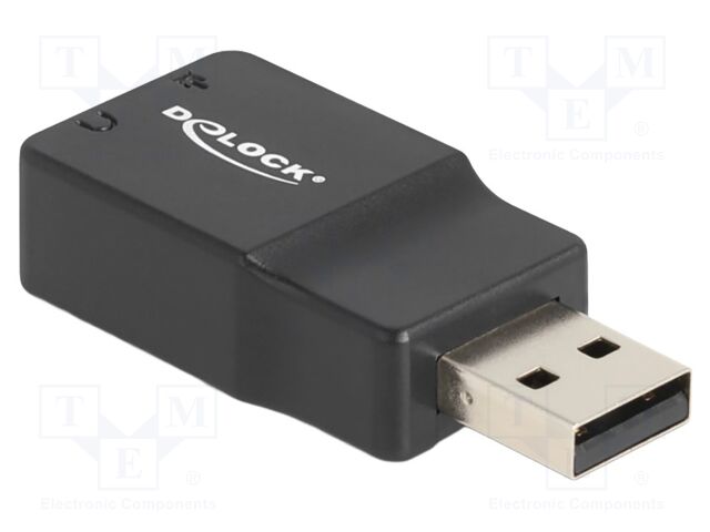 PC extension card: sound; USB 2.0; PnP; black