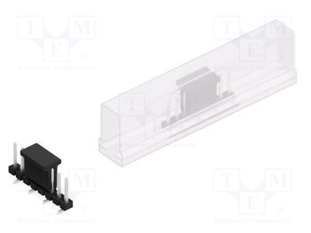 Connector: pin strips; pin header; male; PIN: 8; 2.54mm; SMT; 1x8