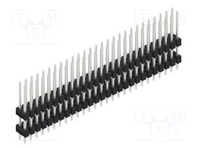 Connector: pin strips; pin header; male; PIN: 54; 2.54mm; THT; 2x27