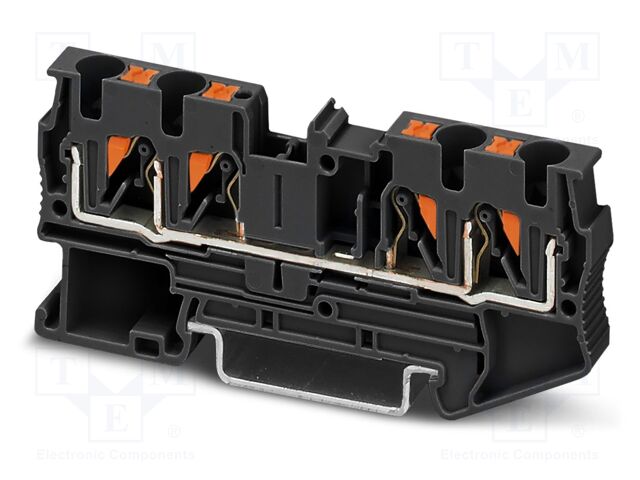 Splice terminal: rail; PT; 32A; 800V; push-in; PA; L: 35.3mm; W: 6.2mm