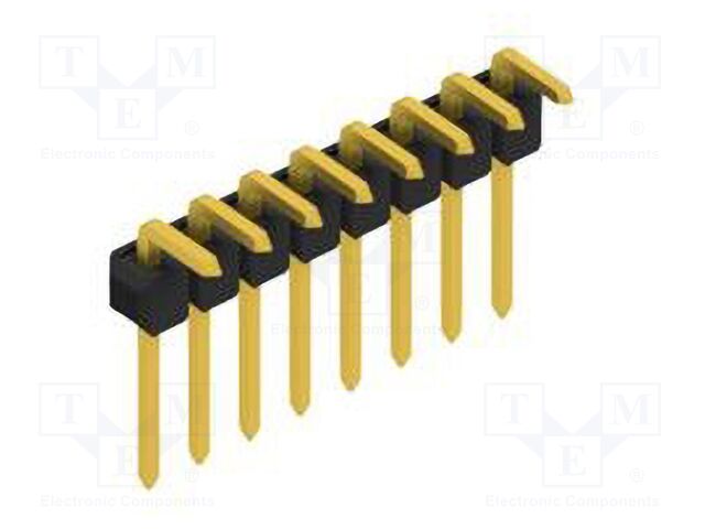 Connector: pin strips; pin header; male; PIN: 8; 2.54mm; THT; 1x8