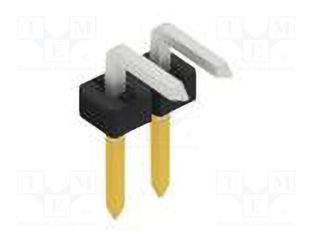 Connector: pin strips; pin header; male; PIN: 2; 2mm; THT; 1x2; 100V