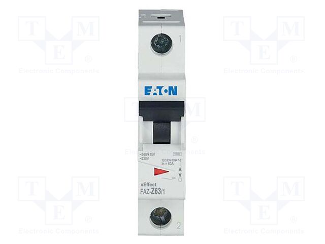 Circuit breaker; 230/400VAC; Inom: 63A; Poles: 1; DIN; Charact: Z