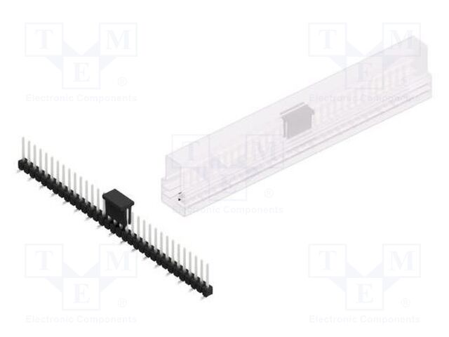 Connector: pin strips; pin header; male; PIN: 33; 2.54mm; SMT; 1x33