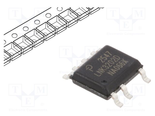 IC: PMIC; AC/DC switcher,SMPS controller; Uin: 85÷265V; SO-8C