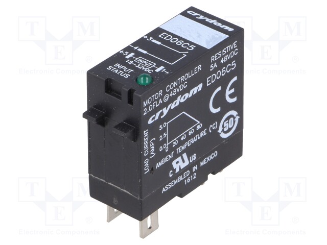 Relay: solid state; Ucntrl: 18÷32VDC; 5A; 1÷48VDC; socket; -30÷80°C