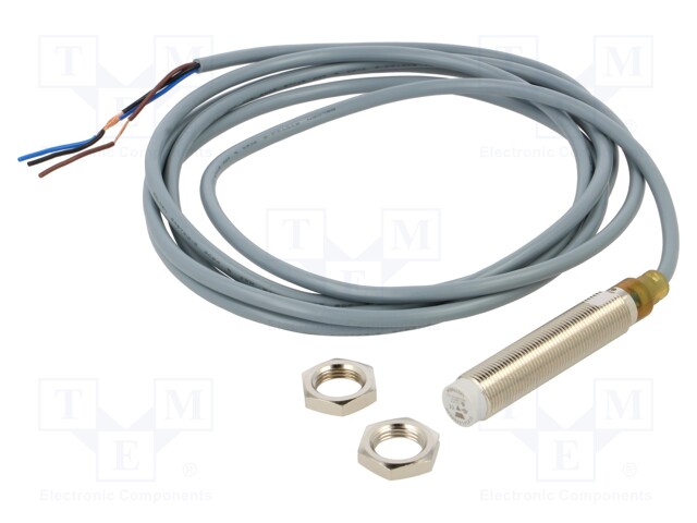 Sensor: inductive; 0÷4mm; 10÷36VDC; M12; Connection: lead 2m; IP67