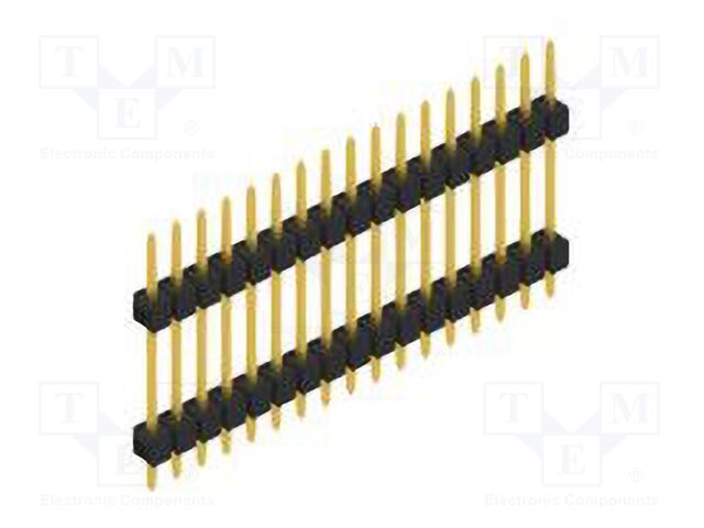 Connector: pin strips; pin header; male; PIN: 17; 2.54mm; THT; 1x17