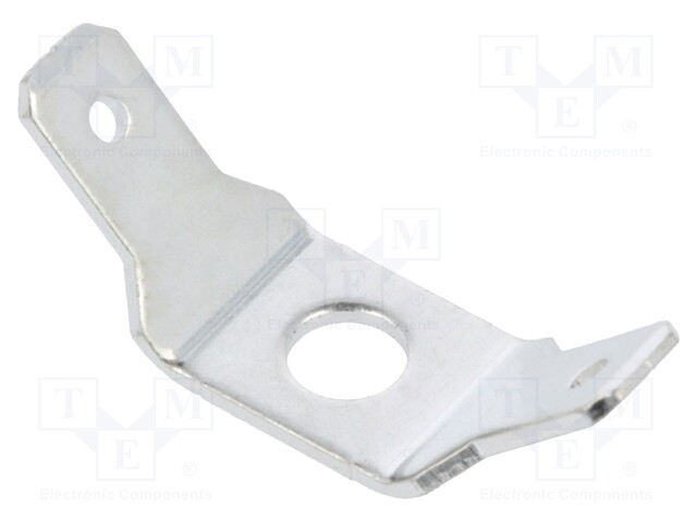 Terminal: flat; 4.8mm; 0.8mm; 2 x male; double; screw; brass; tinned