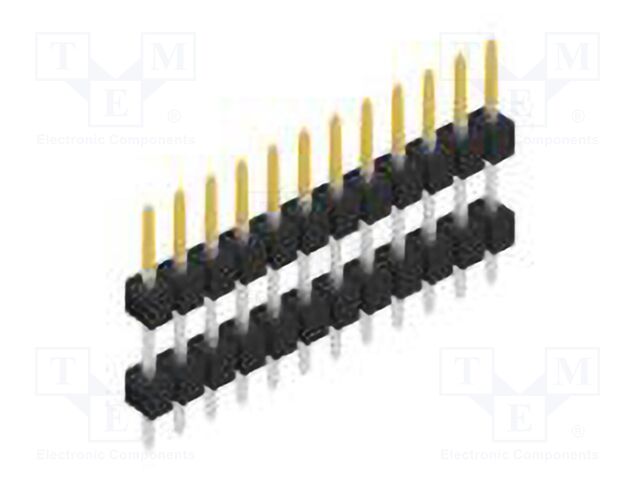 Connector: pin strips; pin header; male; PIN: 12; 2.54mm; THT; 1x12